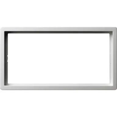 Gira 1002112 afdekraam 2-voudig zonder middenstijl F100 wit glans