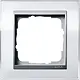 Gira 0211726 afdekraam 1-voudig Event Clear wit glans/aluminium mat