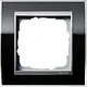 Gira 0211736 afdekraam 1-voudig Event Clear zwart glans/aluminium mat