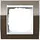 Gira 0211763 afdekraam 1-voudig Event Clear bruin glans/wit glans