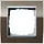 Gira 0211766 afdekraam 1-voudig Event Clear bruin glans/aluminium mat