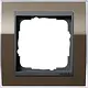 Gira 0211768 afdekraam 1-voudig Event Clear bruin glans/antraciet mat