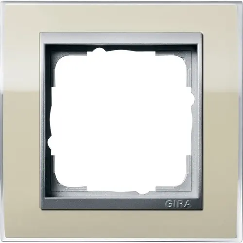 Gira 0211776 afdekraam 1-voudig Event Clear zand glans/aluminium mat
