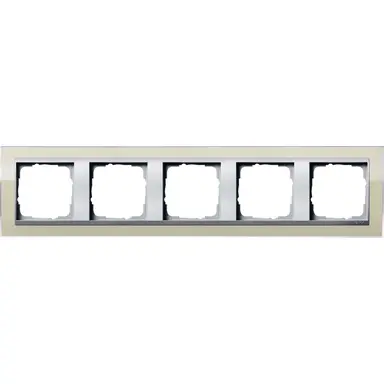 Gira 0215776 afdekraam 5-voudig Event Clear zand glans/aluminium mat