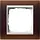 Gira 0211331 afdekraam 1-voudig Event Opaque donkerbruin mat/wit glans