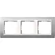 Gira 0213326 afdekraam 3-voudig Event aluminium mat/wit glans