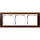 Gira 0213331 afdekraam 3-voudig Event Opaque donkerbruin mat/wit glans
