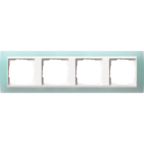 Gira 0214395 afdekraam 4-voudig Event Opaque mint mat/wit glans