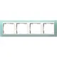 Gira 0214395 afdekraam 4-voudig Event Opaque mint mat/wit glans