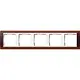 Gira 0215331 afdekraam 5-voudig Event Opaque donkerbruin mat/wit glans
