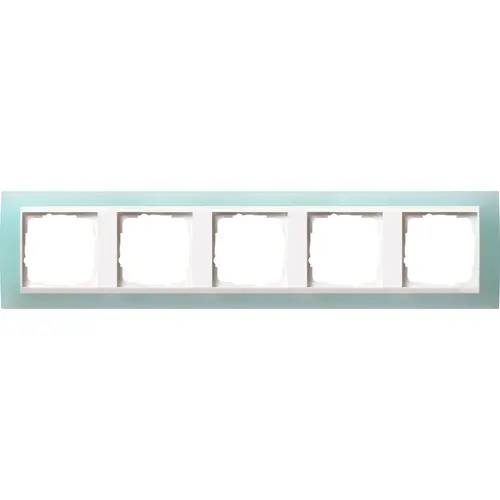 Gira 0215395 afdekraam 5-voudig Event Opaque mint mat/wit glans