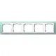 Gira 0215395 afdekraam 5-voudig Event Opaque mint mat/wit glans