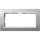 Gira 1002326 afdekraam 2-voudig Event aluminium mat/wit glans