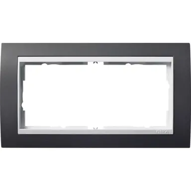 Gira 1002328 afdekraam 2-voudig Event antraciet mat/wit glans
