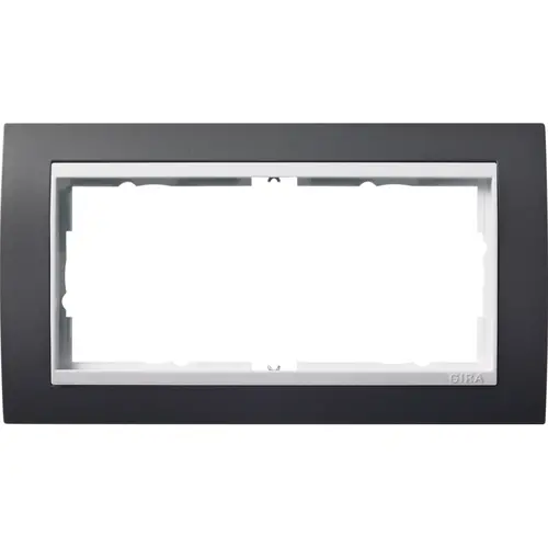 Gira 1002328 afdekraam 2-voudig Event antraciet mat/wit glans