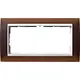 Gira 1002331 afdekraam 2-voudig Event Opaque donkerbruin mat/wit glans