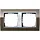 Gira 0212766 afdekraam 2-voudig Event Clear bruin glans/aluminium mat