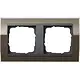 Gira 0212768 afdekraam 2-voudig Event Clear bruin glans/antraciet mat