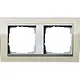 Gira 0212776 afdekraam 2-voudig Event Clear zand glans/aluminium mat