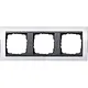 Gira 0213728 afdekraam 3-voudig Event Clear wit glans/antraciet mat