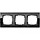 Gira 0213738 afdekraam 3-voudig Event Clear zwart glans/antraciet mat