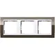 Gira 0213763 afdekraam 3-voudig Event Clear bruin glans/wit glans
