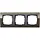 Gira 0213768 afdekraam 3-voudig Event Clear bruin glans/antraciet mat