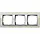 Gira 0213776 afdekraam 3-voudig Event Clear zand glans/aluminium mat