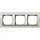 Gira 0213776 afdekraam 3-voudig Event Clear zand glans/aluminium mat