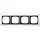 Gira 0214728 afdekraam 4-voudig Event Clear wit glans/antraciet mat