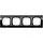 Gira 0214738 afdekraam 4-voudig Event Clear zwart glans/antraciet mat