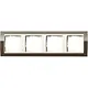 Gira 0214761 afdekraam 4-voudig Event Clear bruin glans/creme glans