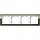 Gira 0214763 afdekraam 4-voudig Event Clear bruin glans/wit glans