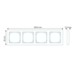 Gira 0214766 afdekraam 4-voudig Event Clear bruin glans/aluminium mat