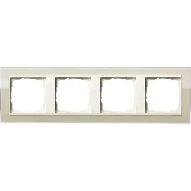 Gira 0214771 afdekraam 4-voudig Event Clear zand glans/creme glans