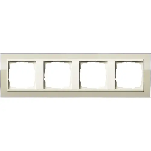 Gira 0214771 afdekraam 4-voudig Event Clear zand glans/creme glans