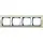 Gira 0214776 afdekraam 4-voudig Event Clear zand glans/aluminium mat