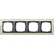 Gira 0214778 afdekraam 4-voudig Event Clear zand glans/antraciet mat