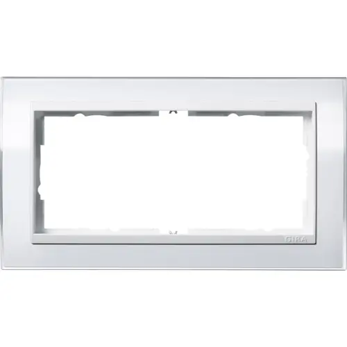 Gira 1002723 afdekraam 2-voudig Event Clear wit glans