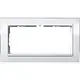 Gira 1002723 afdekraam 2-voudig Event Clear wit glans