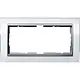 Gira 1002726 afdekraam 2-voudig Event Clear wit glans/aluminium mat