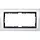 Gira 1002728 afdekraam 2-voudig Event Clear wit glans/antraciet mat