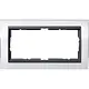Gira 1002728 afdekraam 2-voudig Event Clear wit glans/antraciet mat