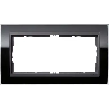 Gira 1002738 afdekraam 2-voudig Event Clear zwart glans/antraciet mat