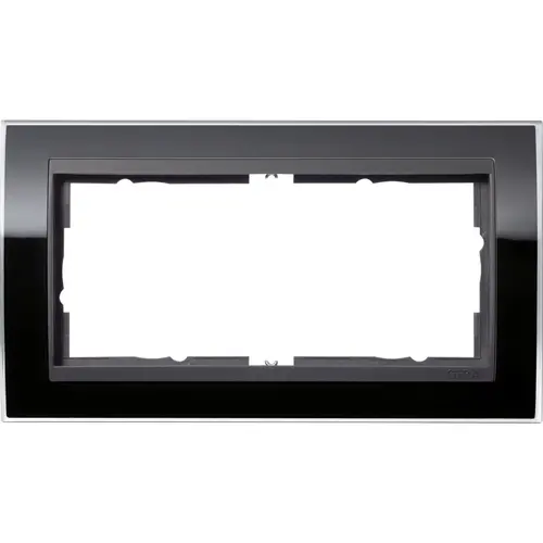 Gira 1002738 afdekraam 2-voudig Event Clear zwart glans/antraciet mat