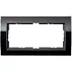 Gira 1002738 afdekraam 2-voudig Event Clear zwart glans/antraciet mat
