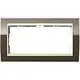 Gira 1002761 afdekraam 2-voudig Event Clear bruin glans/creme glans