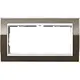 Gira 1002763 afdekraam 2-voudig Event Clear bruin glans/wit glans