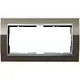 Gira 1002766 afdekraam 2-voudig Event Clear bruin glans/aluminium mat