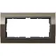 Gira 1002768 afdekraam 2-voudig Event Clear bruin glans/antraciet mat